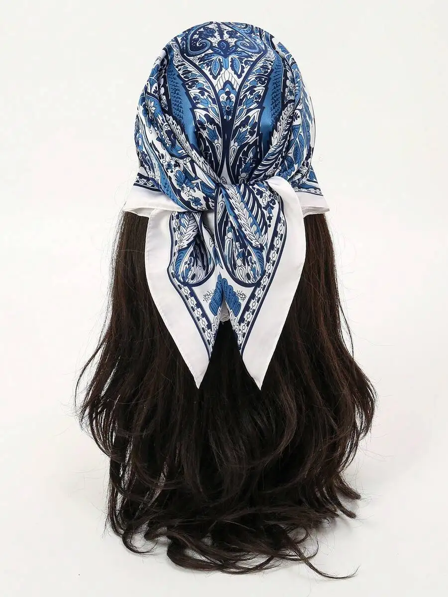 1pc Women BanCashew Print Silk Neckerchief Headscarf, Silky Material, Suitable For Daily Use For Dress
1pc Women BanCashew Print Silk Neckerchief Headscarf, Silky Material, Suitable For Daily Use For Dress