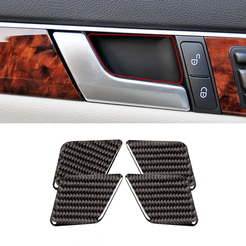 For Mercedes Benz C Class W204 2005 2006 2007 - 2009 2010 2011 2012 4PCS Carbon Fiber Car Interior Door Handle Bowl Cover Trim
For Mercedes Benz C Class W204 2005 2006 2007 - 2009 2010 2011 2012 4PCS Carbon Fiber Car Interior Door Handle Bowl Cover Trim