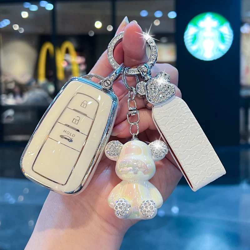 TPU Car Key Case Cover with Keychain Lanyard Shell Fob For Toyota Prius Camry Corolla RAV4 CHR C-HR Land Cruiser Prado 3 Buttons
TPU Car Key Case Cover with Keychain Lanyard Shell Fob For Toyota Prius Camry Corolla RAV4 CHR C-HR Land Cruiser Prado 3 Buttons