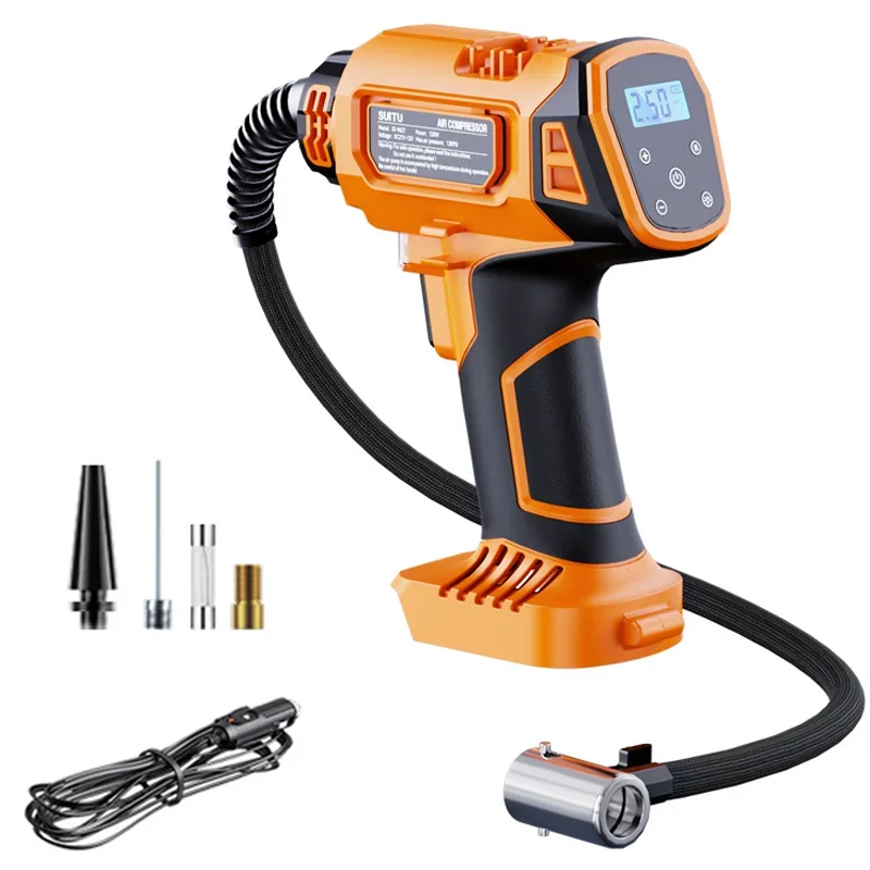 Умный цифровой насос для накачивания шин, портативный электрический компрессор для автомобильных и велосипедных шин, баскетбольных мячей, с автоматической остановкой, дисплеем давления и светодиодной подсветкой
Умный цифровой насос для накачивания шин, портативный электрический компрессор для автомобильных и велосипедных шин, баскетбольных мячей, с автоматической остановкой, дисплеем давления и светодиодной подсветкой