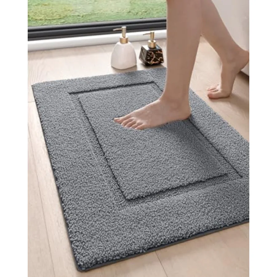 DEXI Bathroom Rugs 36x24 Washable Non Slip Bath Mat for Shower Floor Absorbent Quick Dry Bathmat with Rubber Backing Ultra Soft
DEXI Bathroom Rugs 36x24 Washable Non Slip Bath Mat for Shower Floor Absorbent Quick Dry Bathmat with Rubber Backing Ultra Soft