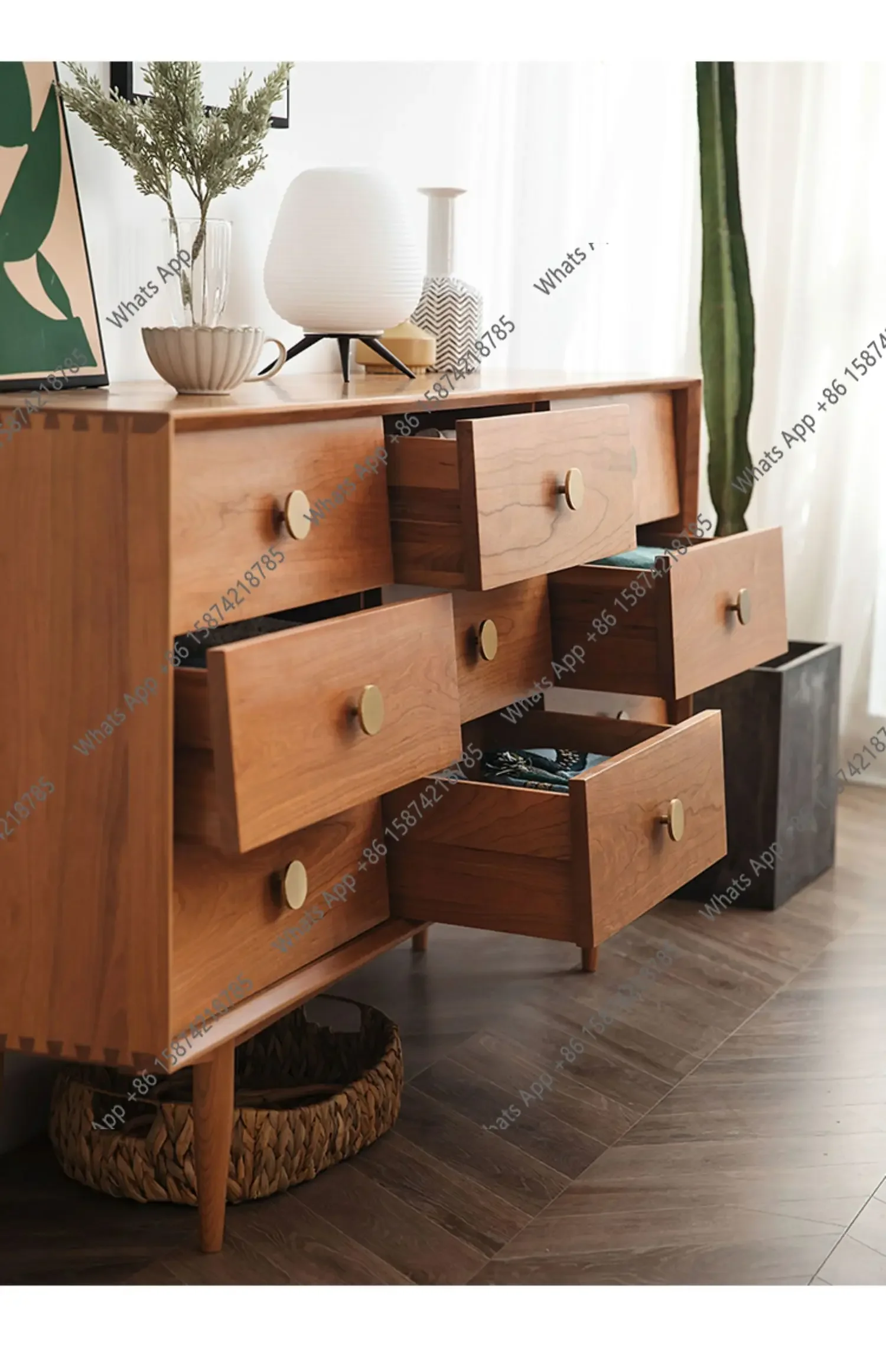 A Chest Of Drawers, Nordic Solid Wood Chest Of Drawers, Bedroom Storage Cabinet, Living Room, Cherry Wood Storage Sideboard X
A Chest Of Drawers, Nordic Solid Wood Chest Of Drawers, Bedroom Storage Cabinet, Living Room, Cherry Wood Storage Sideboard X