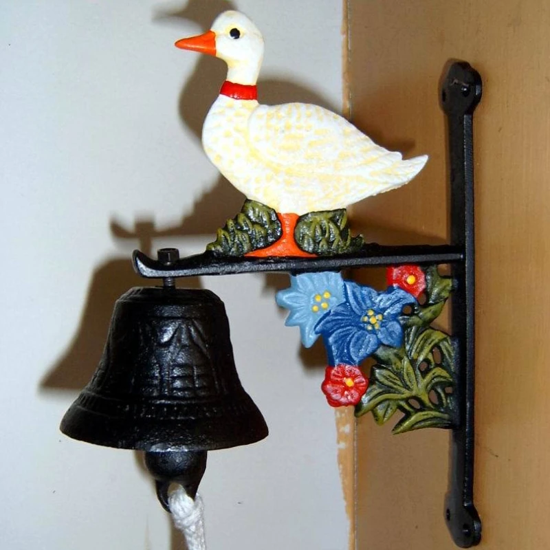 Cast Iron Bell for Outdoor Front Door Wall Mountable Welcome Bell Antique Vintage Style for Home Decor Cow Dog Duck
Cast Iron Bell for Outdoor Front Door Wall Mountable Welcome Bell Antique Vintage Style for Home Decor Cow Dog Duck