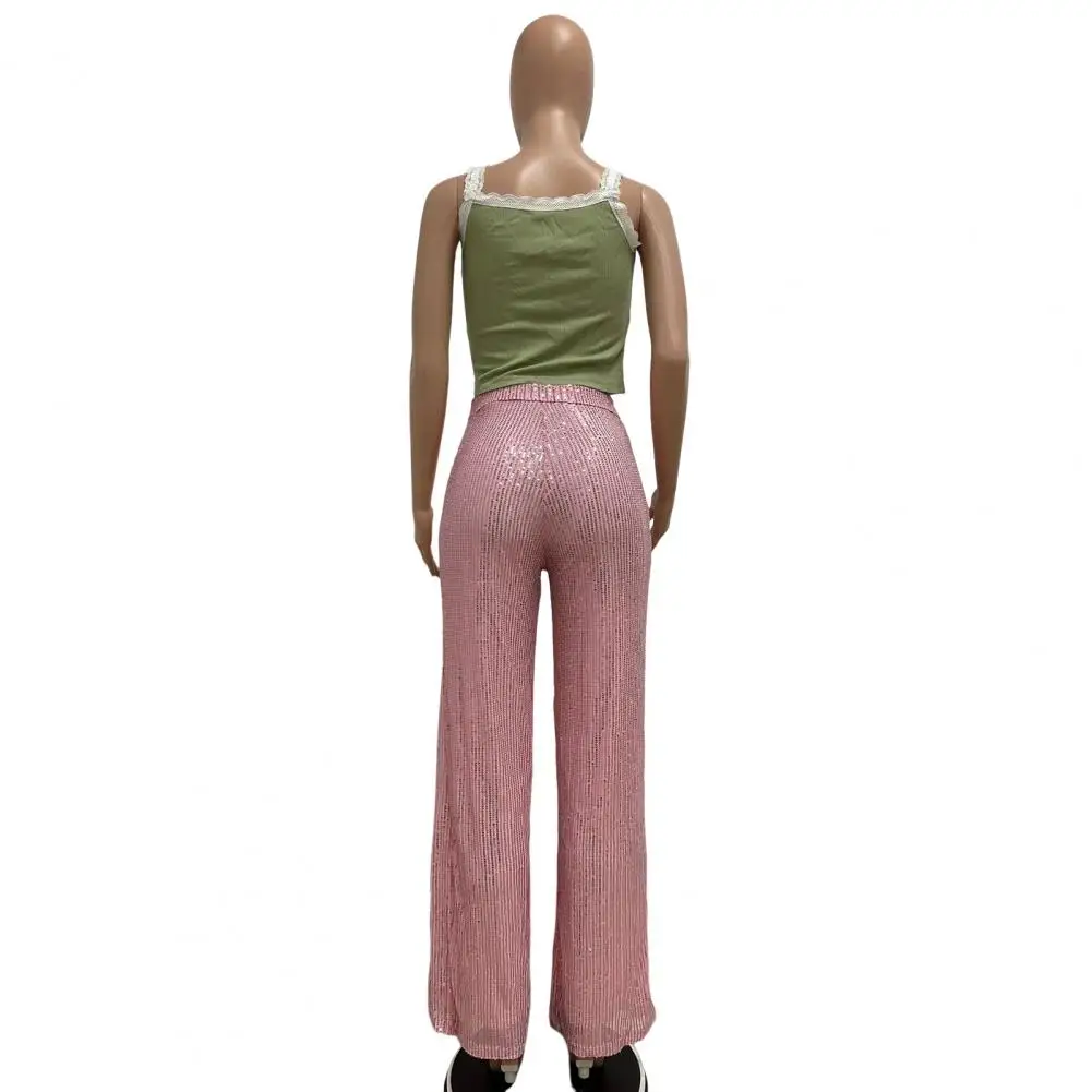 Sequin Decorated High Waist Trousers for Women Women Wide-leg Sequin Pants Sparkling Sequined Wide Leg Pants for Women High
Sequin Decorated High Waist Trousers for Women Women Wide-leg Sequin Pants Sparkling Sequined Wide Leg Pants for Women High