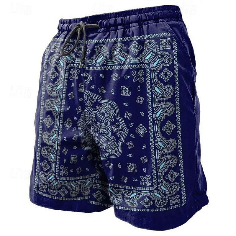 Summer Paisley Pattern Beach Shorts For Men Vacation Casual Drawstring 3D Print Board Short Vintage Street Fashion Swim Trunk
Summer Paisley Pattern Beach Shorts For Men Vacation Casual Drawstring 3D Print Board Short Vintage Street Fashion Swim Trunk