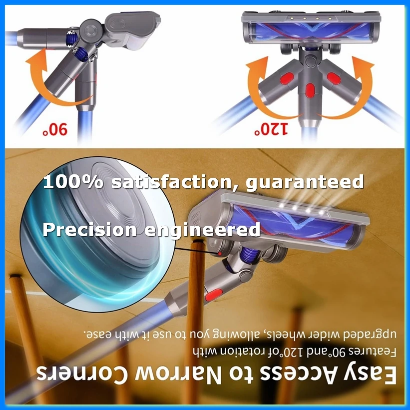 For V7 V8 V10 V11 V15 Vacuum Hard Floor Attachment with LED Light V Shape Turbo Bristle Roller Brush Cleaner Head-A68X
For V7 V8 V10 V11 V15 Vacuum Hard Floor Attachment with LED Light V Shape Turbo Bristle Roller Brush Cleaner Head-A68X
