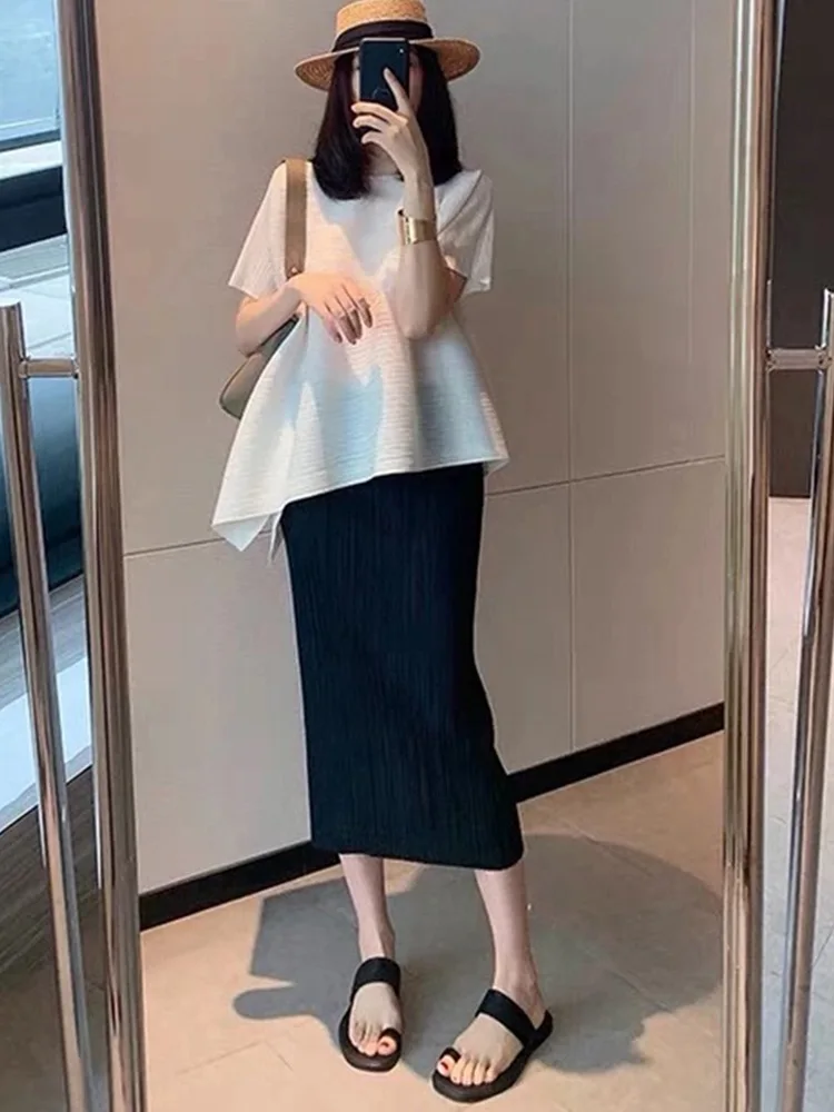 High-end, exquisite long skirt top for women, luxurious pleated slit straight skirt, slimming and versatile.
High-end, exquisite long skirt top for women, luxurious pleated slit straight skirt, slimming and versatile.