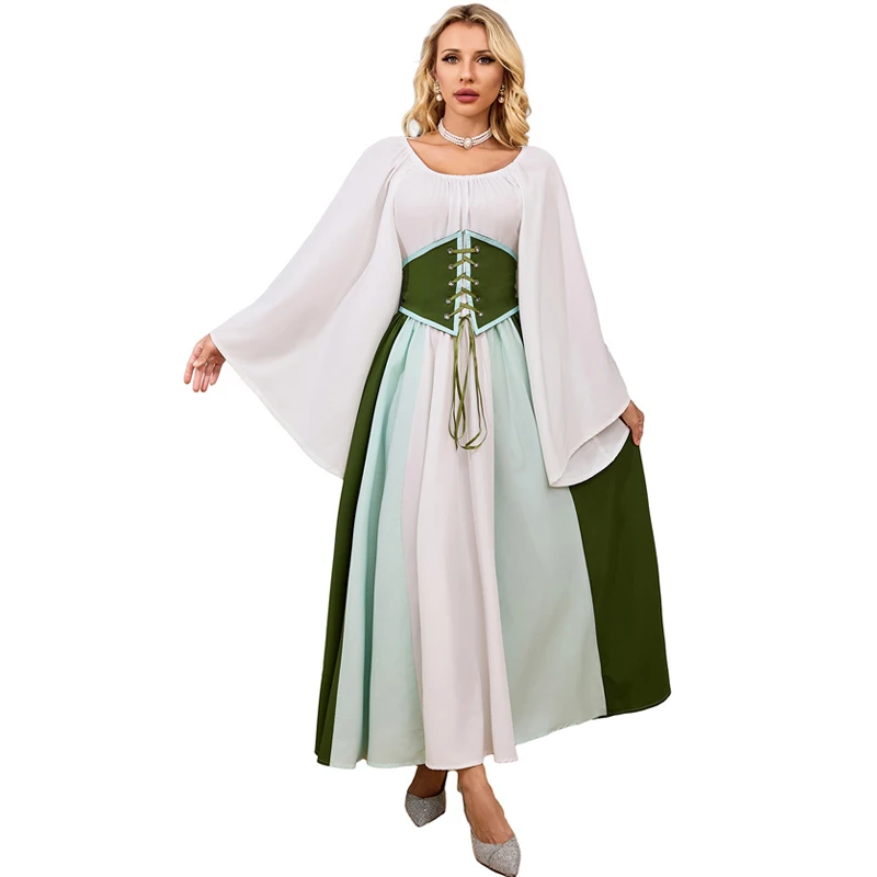 Adult Women Medieval Corset Dress Renaissance Costume Fairy Elf Costume Masquerade Party Stage Performance Robe Puff Sleeve Dres
Adult Women Medieval Corset Dress Renaissance Costume Fairy Elf Costume Masquerade Party Stage Performance Robe Puff Sleeve Dres
