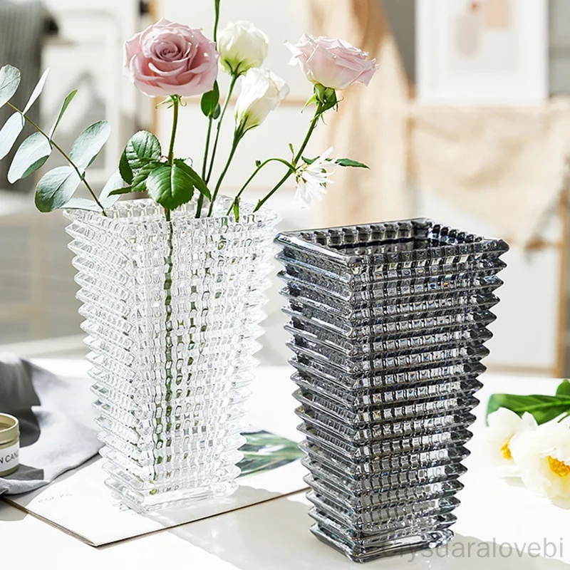 Nordic Luxury Crystal Vase Flower Arrangement Container Desktop Decoration Rectangular Flower Arrangement Vases
Nordic Luxury Crystal Vase Flower Arrangement Container Desktop Decoration Rectangular Flower Arrangement Vases