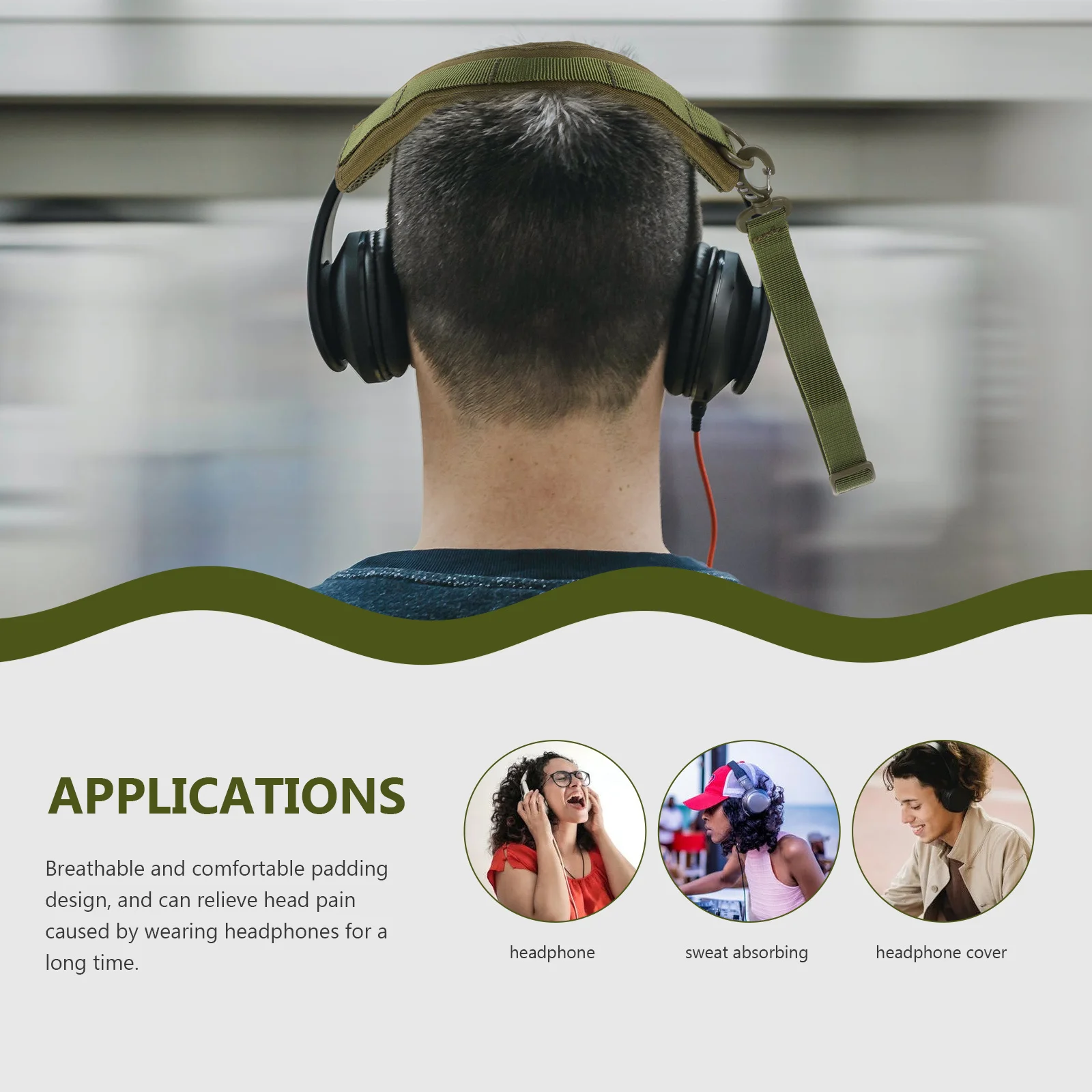 Headphone Headband Cover Premium Polyester Wear-Resistant Breathable Comfortable Padding Universal Fit for All Headphones
Headphone Headband Cover Premium Polyester Wear-Resistant Breathable Comfortable Padding Universal Fit for All Headphones