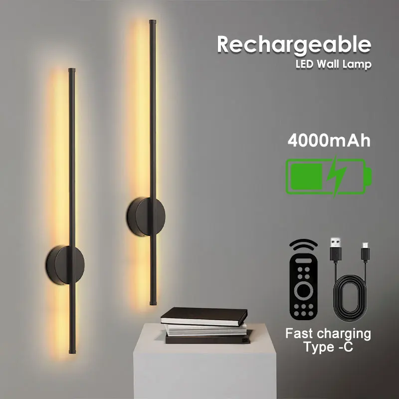 Wireless Battery Operated LED Wall Lights 3CCT USB Type-C Rechargeable Wall Sconce Touch Switch Dimmable Wall Lamp with RC
Wireless Battery Operated LED Wall Lights 3CCT USB Type-C Rechargeable Wall Sconce Touch Switch Dimmable Wall Lamp with RC