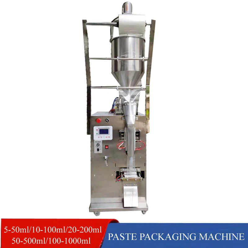 Condiment Bag Packing Machine Seasoning Sauce Chilli Soy Vinegar Oil Paste Filling Sealing Bag Making Machine
Condiment Bag Packing Machine Seasoning Sauce Chilli Soy Vinegar Oil Paste Filling Sealing Bag Making Machine