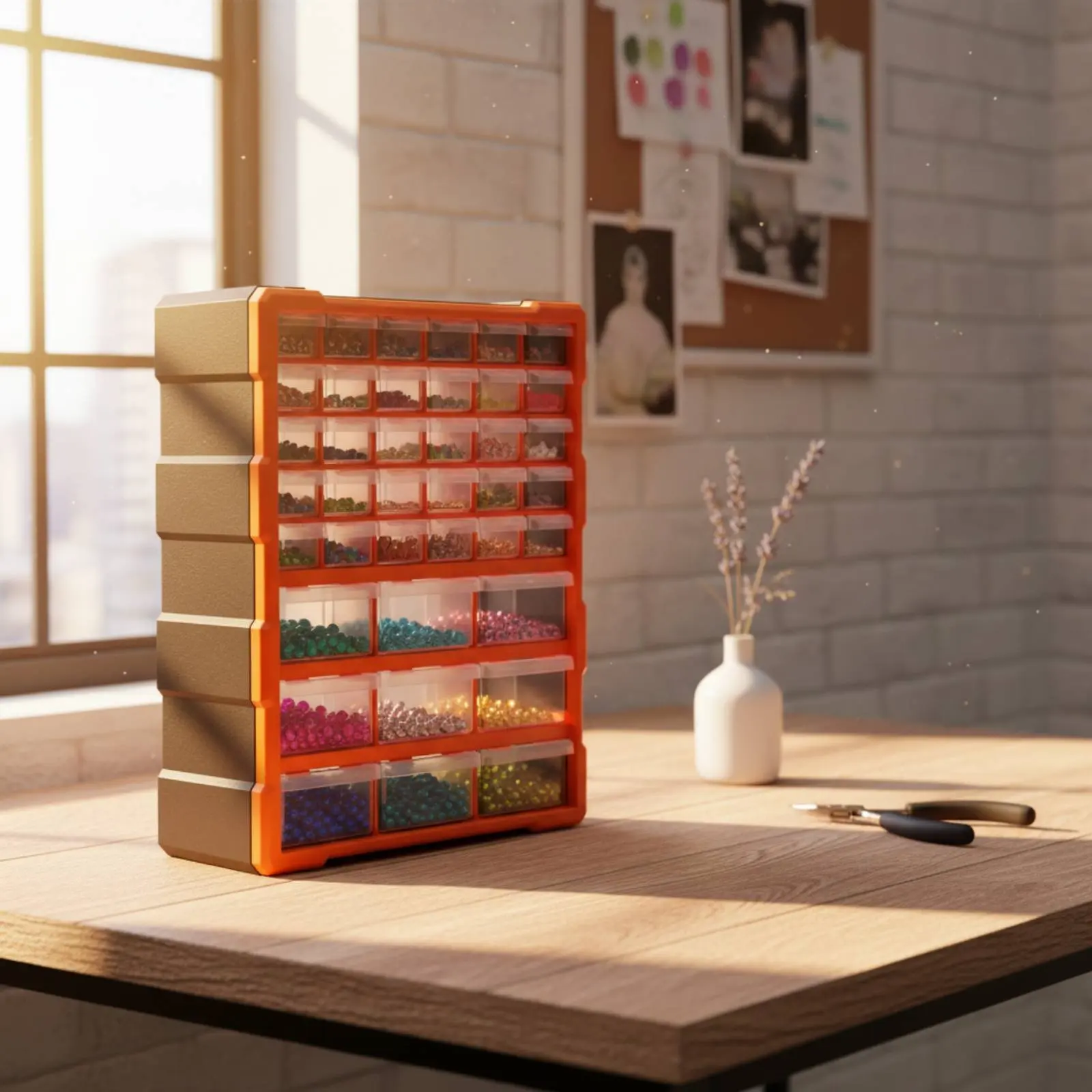 Screw Storage Box Easy Reach Plastic Drawer Cabinet Plastic Drawer Box Stackable Design Storage Drawers 39 Grids for Garage
Screw Storage Box Easy Reach Plastic Drawer Cabinet Plastic Drawer Box Stackable Design Storage Drawers 39 Grids for Garage