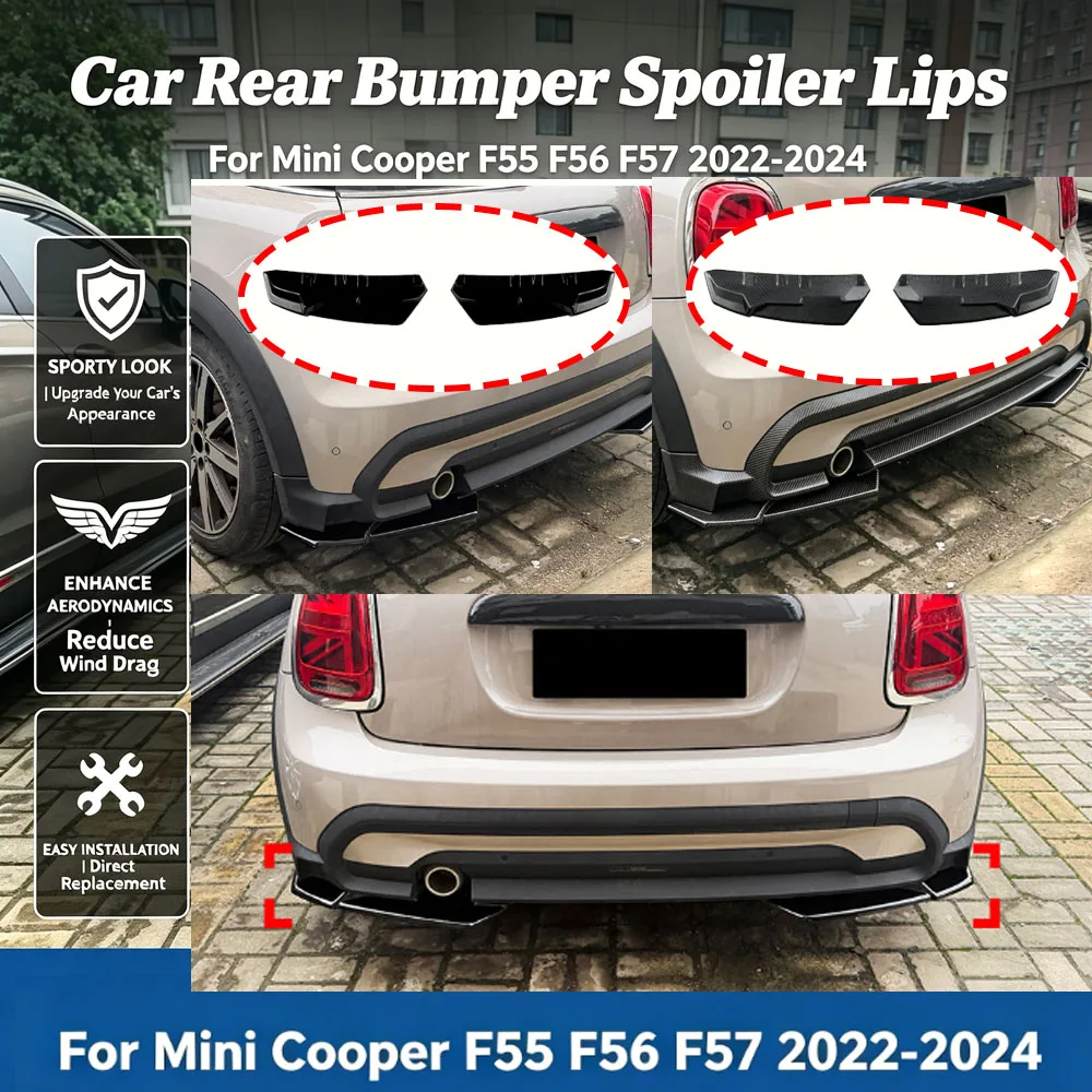 Car Rear Bumper Spoiler Lips for Mini Cooper F55 F56 F57 2022-2024 Lower Shovel Skirt Splitter Diffuser Guard Board Body Kits
Car Rear Bumper Spoiler Lips for Mini Cooper F55 F56 F57 2022-2024 Lower Shovel Skirt Splitter Diffuser Guard Board Body Kits