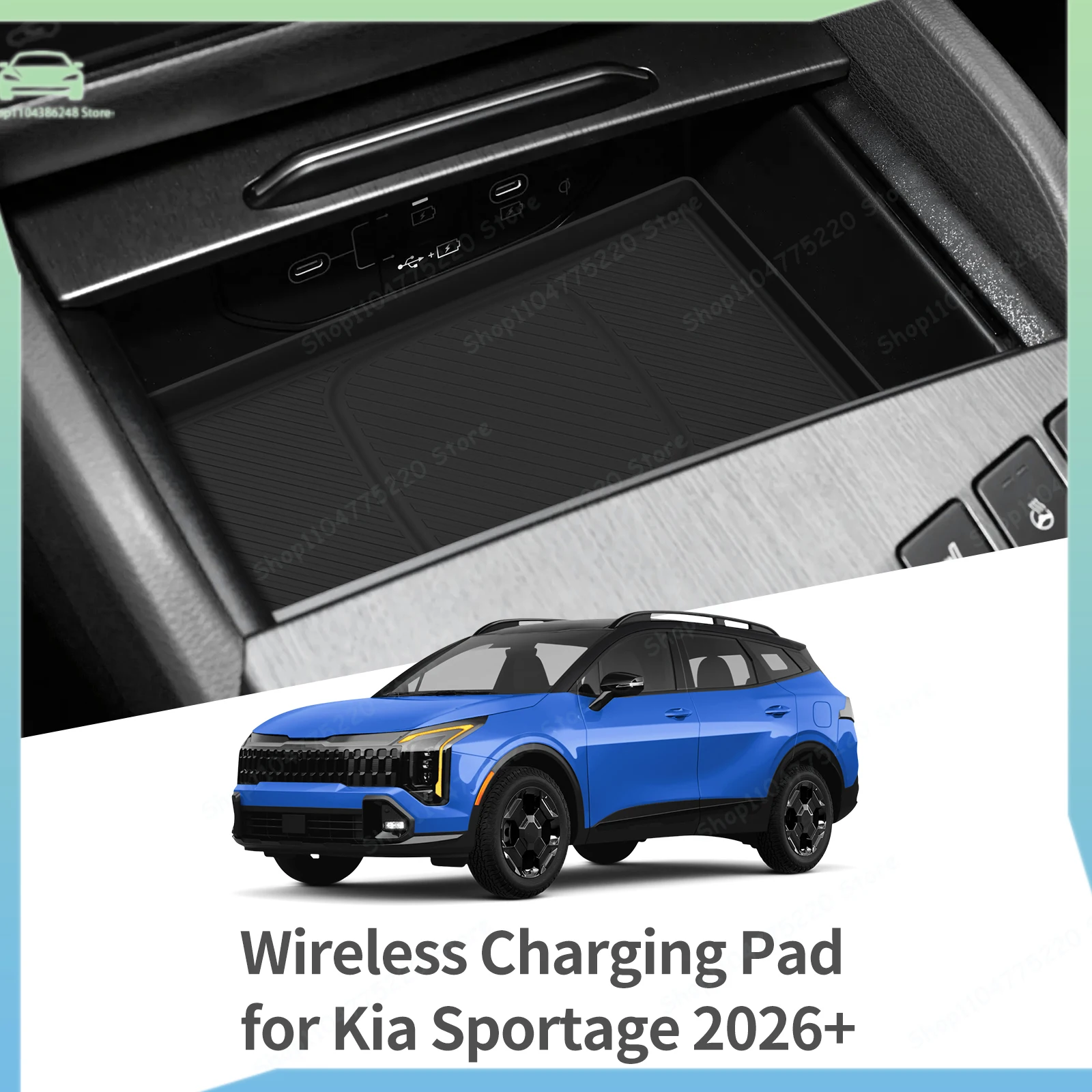 For Kia Sportage NQ5 2022-2026 Car Anti Dirt Pad Silicone Mobile Wireless Charge Anti-Slip Mats Interior Accessiories Black
For Kia Sportage NQ5 2022-2026 Car Anti Dirt Pad Silicone Mobile Wireless Charge Anti-Slip Mats Interior Accessiories Black