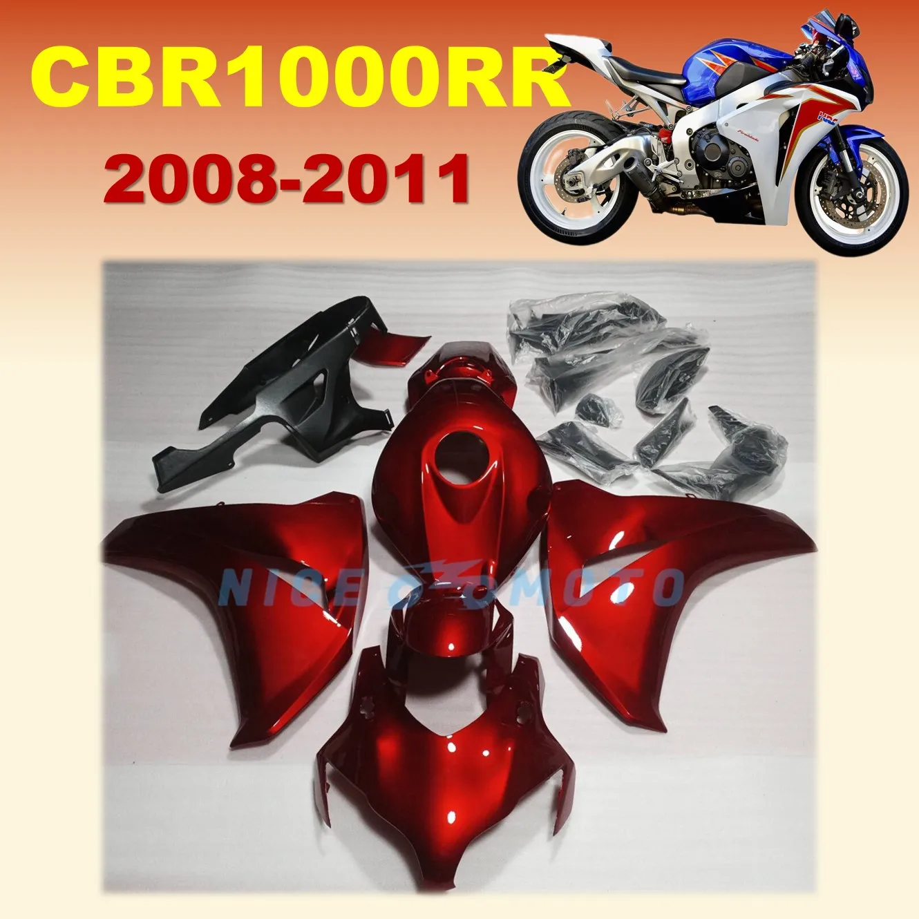Для Honda CBR1000RR 2008 2009 2010 2011 капот спортивного велосипеда CBR1000 CBR 1000RR винно-красный полный комплект обтекателя
Для Honda CBR1000RR 2008 2009 2010 2011 капот спортивного велосипеда CBR1000 CBR 1000RR винно-красный полный комплект обтекателя