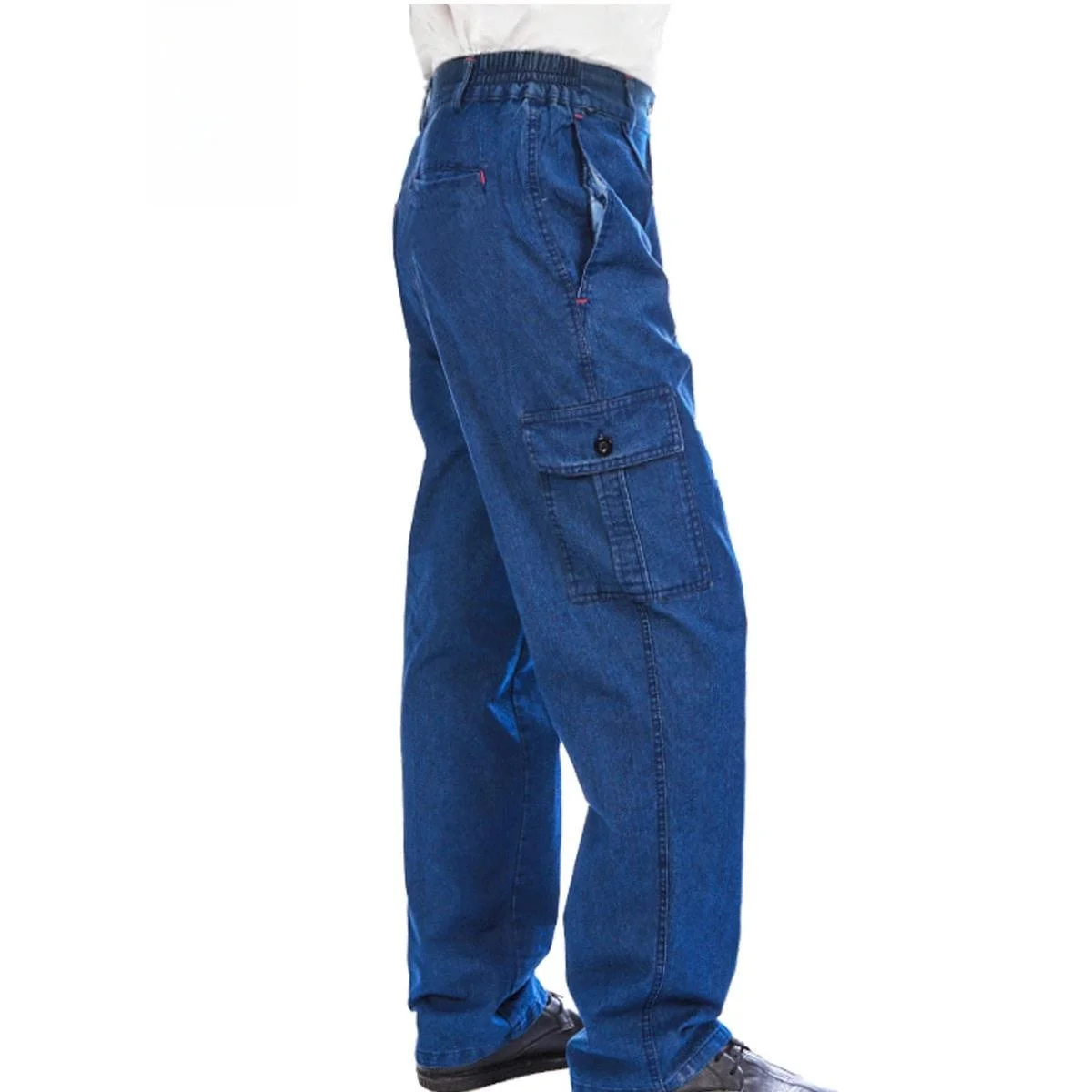 Summer Thin Cotton Denim Work Trousers Multi-Pocket Wear-Resistant Loose Straight Labor Protection Clothes for Welders
Summer Thin Cotton Denim Work Trousers Multi-Pocket Wear-Resistant Loose Straight Labor Protection Clothes for Welders