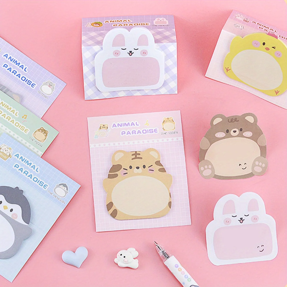 8pcs Kawaii Animals Sticky Notes Adhesive Notepad Creative Special-shaped Memo Pad Office School Supplies Stationery Sticker
8pcs Kawaii Animals Sticky Notes Adhesive Notepad Creative Special-shaped Memo Pad Office School Supplies Stationery Sticker
