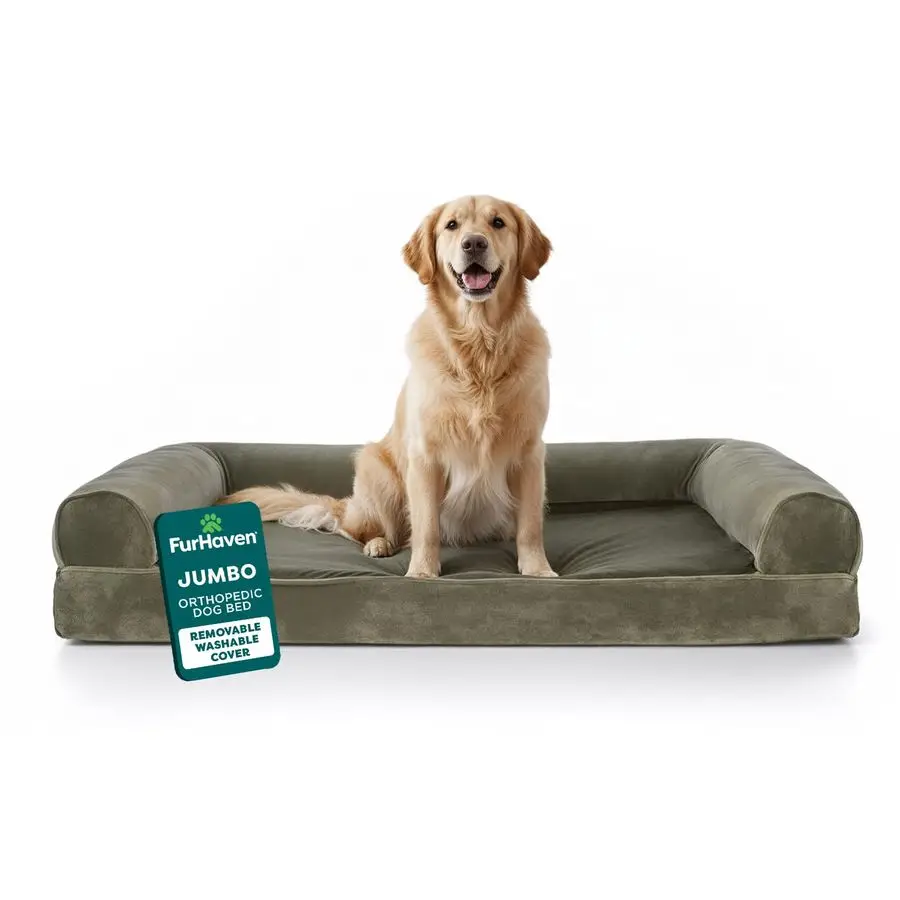 Orthopedic Dog Bed for Large Dogs w Removable Bolsters amp Washable Cover, For Dogs Up to 95 lbs Faux Fur amp Velvet Sofa Dark
Orthopedic Dog Bed for Large Dogs w Removable Bolsters amp Washable Cover, For Dogs Up to 95 lbs Faux Fur amp Velvet Sofa Dark