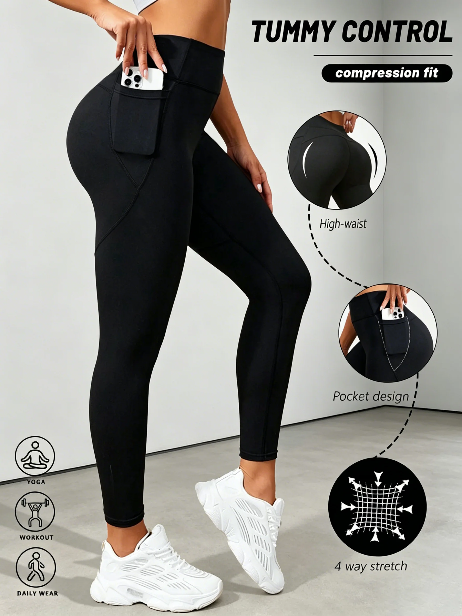 Summer women's Yoga Leggings with Pocket Solid Color sport pants High Waist Butt Lifting, Slim quick drying Sports Fitness
Summer women's Yoga Leggings with Pocket Solid Color sport pants High Waist Butt Lifting, Slim quick drying Sports Fitness