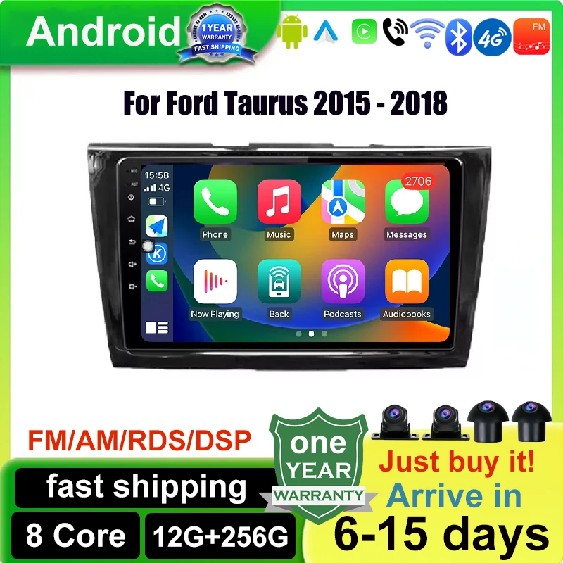 For Ford Taurus 2015 - 2018 Android 14 Car Carplay Radio Multimedia Stereo Player WiFi GPS Navigation Video
For Ford Taurus 2015 - 2018 Android 14 Car Carplay Radio Multimedia Stereo Player WiFi GPS Navigation Video