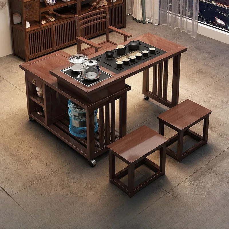 Household mobile rotating tea table, tea table and chair integrated combination, tea table and kettle
Household mobile rotating tea table, tea table and chair integrated combination, tea table and kettle