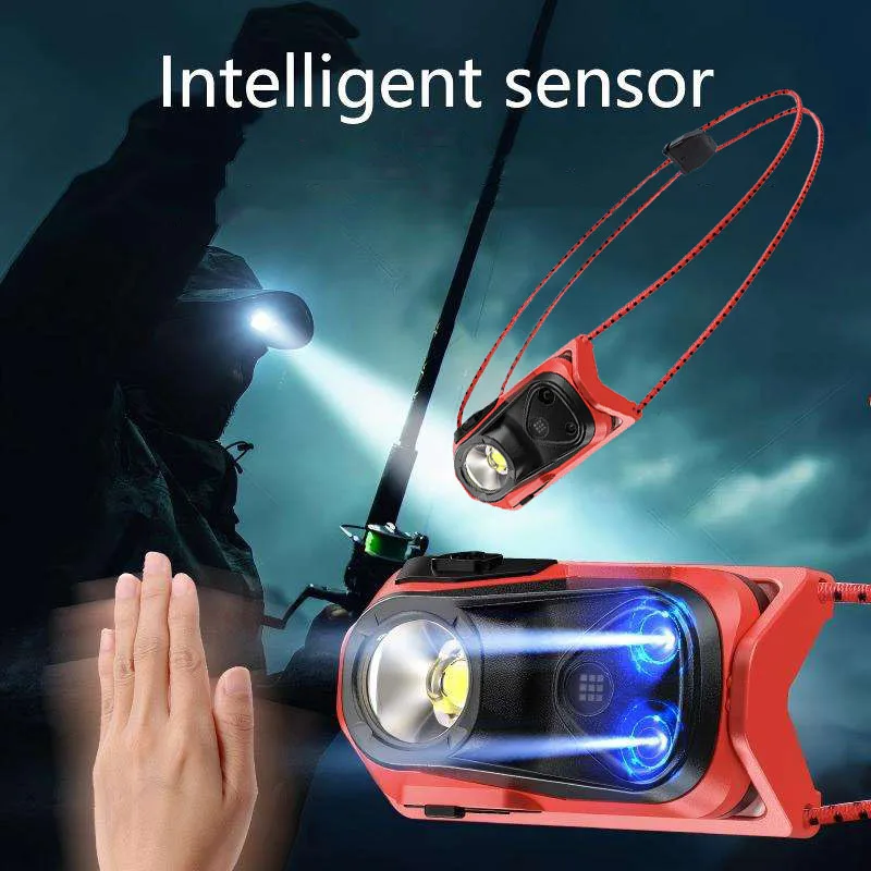 Portable Smart Sensor Headlamp Dual Light Sources LED Headlight USB Rechargeable Night Running Head Lamp for Camping
Portable Smart Sensor Headlamp Dual Light Sources LED Headlight USB Rechargeable Night Running Head Lamp for Camping
