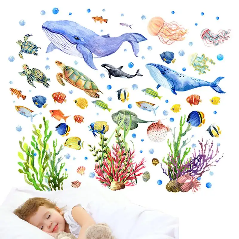 Under the Sea Wall Decals Under the Sea Wall Decals Sea Life Animals Stickers Waterproof Removable Wall Decal for Bathroom
Under the Sea Wall Decals Under the Sea Wall Decals Sea Life Animals Stickers Waterproof Removable Wall Decal for Bathroom