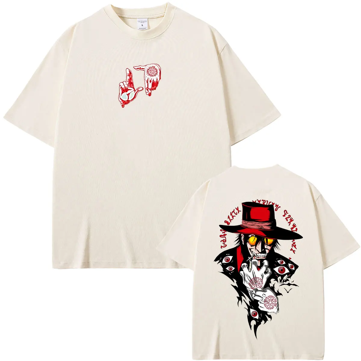 Anime Hellsing T Shirts Manga Vampire Alucard Graphic T-shirt Men Women Harajuku Oversized Streetwear Male Fashion Tshirt Tops
Anime Hellsing T Shirts Manga Vampire Alucard Graphic T-shirt Men Women Harajuku Oversized Streetwear Male Fashion Tshirt Tops