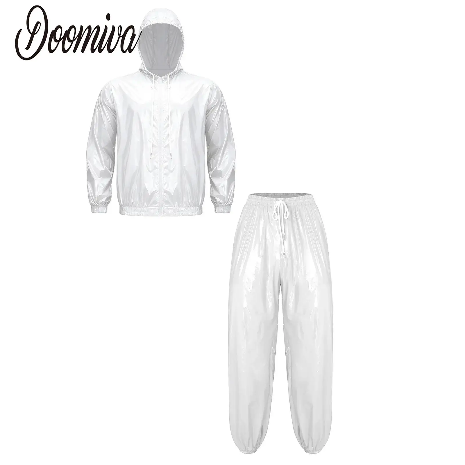 Men Waterproof Windbreaker Jogging Outfits Long Sleeve Zip-up Drawstring Hood Jacket and Track Pants for Hiking Fishing Workout
Men Waterproof Windbreaker Jogging Outfits Long Sleeve Zip-up Drawstring Hood Jacket and Track Pants for Hiking Fishing Workout