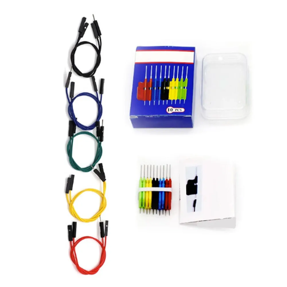 10pcs integrated circuit chip test clamps for SOP SOIC TSSOP MSOP chips with 0 13mm clamp diameter and insulated outer tube
10pcs integrated circuit chip test clamps for SOP SOIC TSSOP MSOP chips with 0 13mm clamp diameter and insulated outer tube