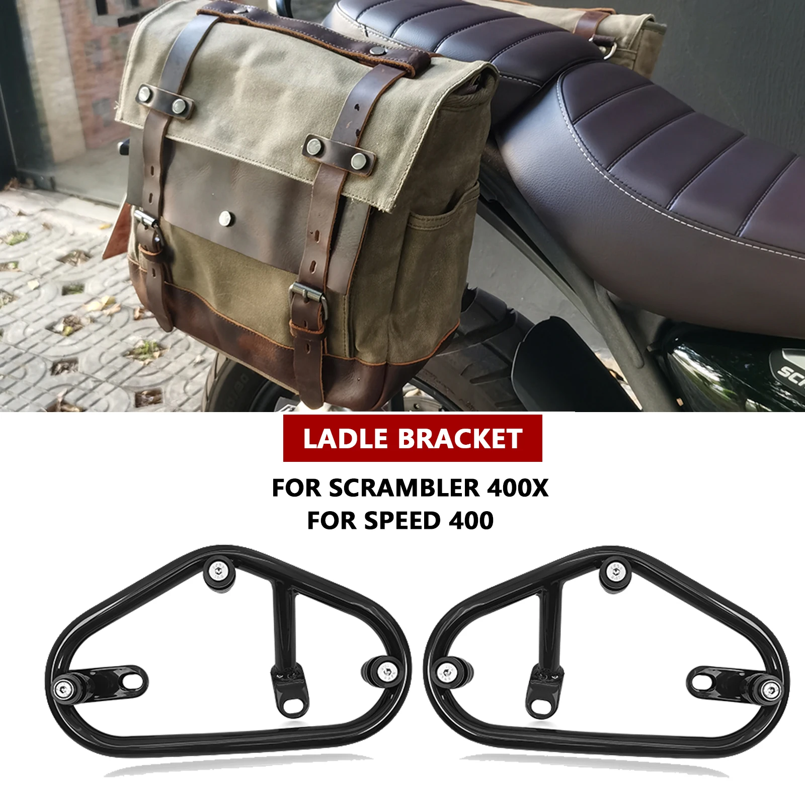 For Motorcycle Holder Saddle Bag Trunk Bag Support Bracket Side Trunk Bag Scrambler 400X 2024 2025 Speed 400 2024 Speed400 2025
For Motorcycle Holder Saddle Bag Trunk Bag Support Bracket Side Trunk Bag Scrambler 400X 2024 2025 Speed 400 2024 Speed400 2025