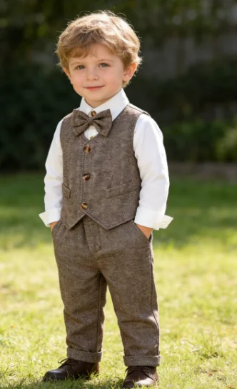 Spring and Autumn Boys' Vest Gentlemen's New Long Sleeve White Shirt Strap Pants Fashion Birthday Performance 3 Piece Set
Spring and Autumn Boys' Vest Gentlemen's New Long Sleeve White Shirt Strap Pants Fashion Birthday Performance 3 Piece Set