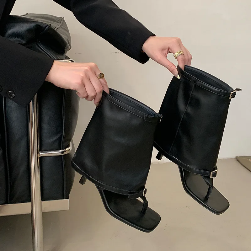 Women Cool Boots Summer Pinch Toe Cool Boots Designer Trouser Leg Boot Quality Leather Summer Cool Boot High Heel Open Toed Boot
Women Cool Boots Summer Pinch Toe Cool Boots Designer Trouser Leg Boot Quality Leather Summer Cool Boot High Heel Open Toed Boot