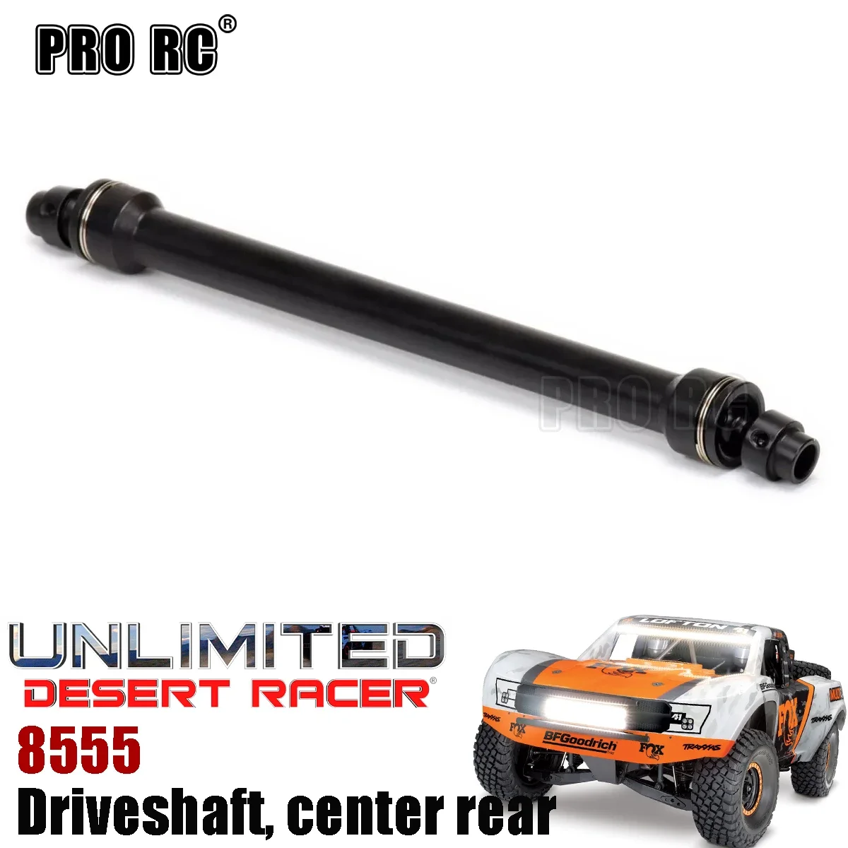 1Pcs HD Steel 8555 Thicker Center Rear Driveshaft for 1/7 Traxxas Unlimited Desert Racer UDR Rc Car Part
1Pcs HD Steel 8555 Thicker Center Rear Driveshaft for 1/7 Traxxas Unlimited Desert Racer UDR Rc Car Part