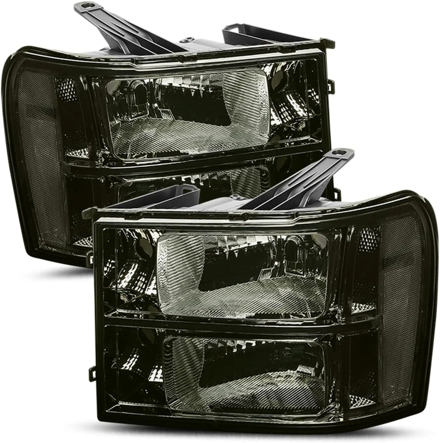 Factory Style Tinted Lens Clear Corner Headlights Compatible with 2007-2013 GMC Sierra 1500 2500HD 3500HD
Factory Style Tinted Lens Clear Corner Headlights Compatible with 2007-2013 GMC Sierra 1500 2500HD 3500HD