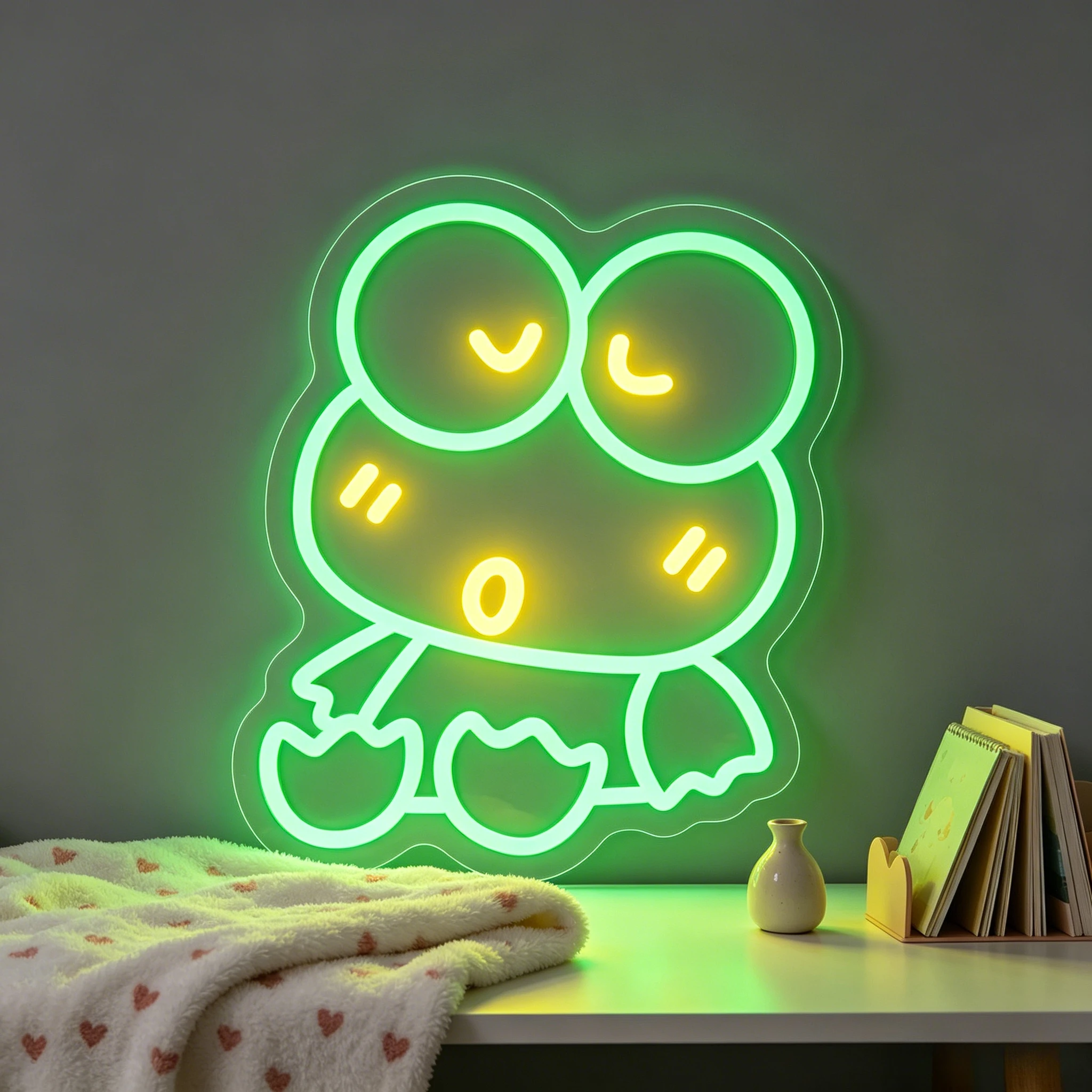 Cute Cartoon Frog Neon Sign for Boys Bedroom Wall Decor Dimmable Neon Light for Living Room Game Room Party Men Cave Wall Decor
Cute Cartoon Frog Neon Sign for Boys Bedroom Wall Decor Dimmable Neon Light for Living Room Game Room Party Men Cave Wall Decor