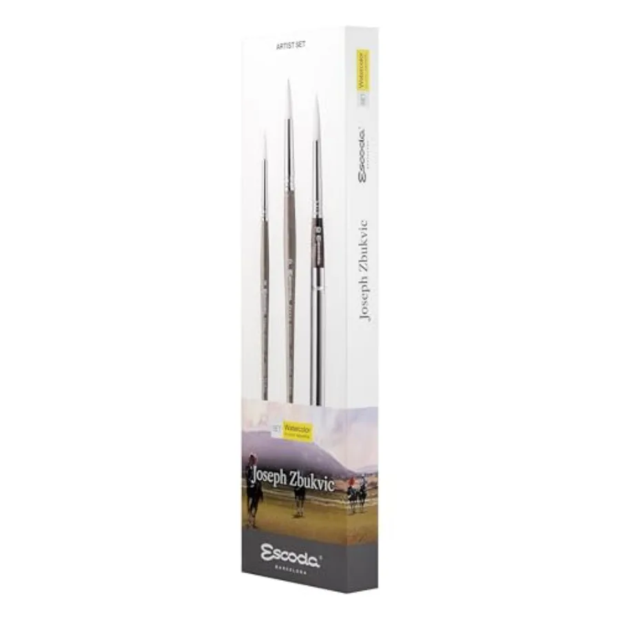 Watercolour Artist Set Joseph Zbukvic Size 810 12 3 Brushes Synthetic White Toray Round Pointed
Watercolour Artist Set Joseph Zbukvic Size 810 12 3 Brushes Synthetic White Toray Round Pointed