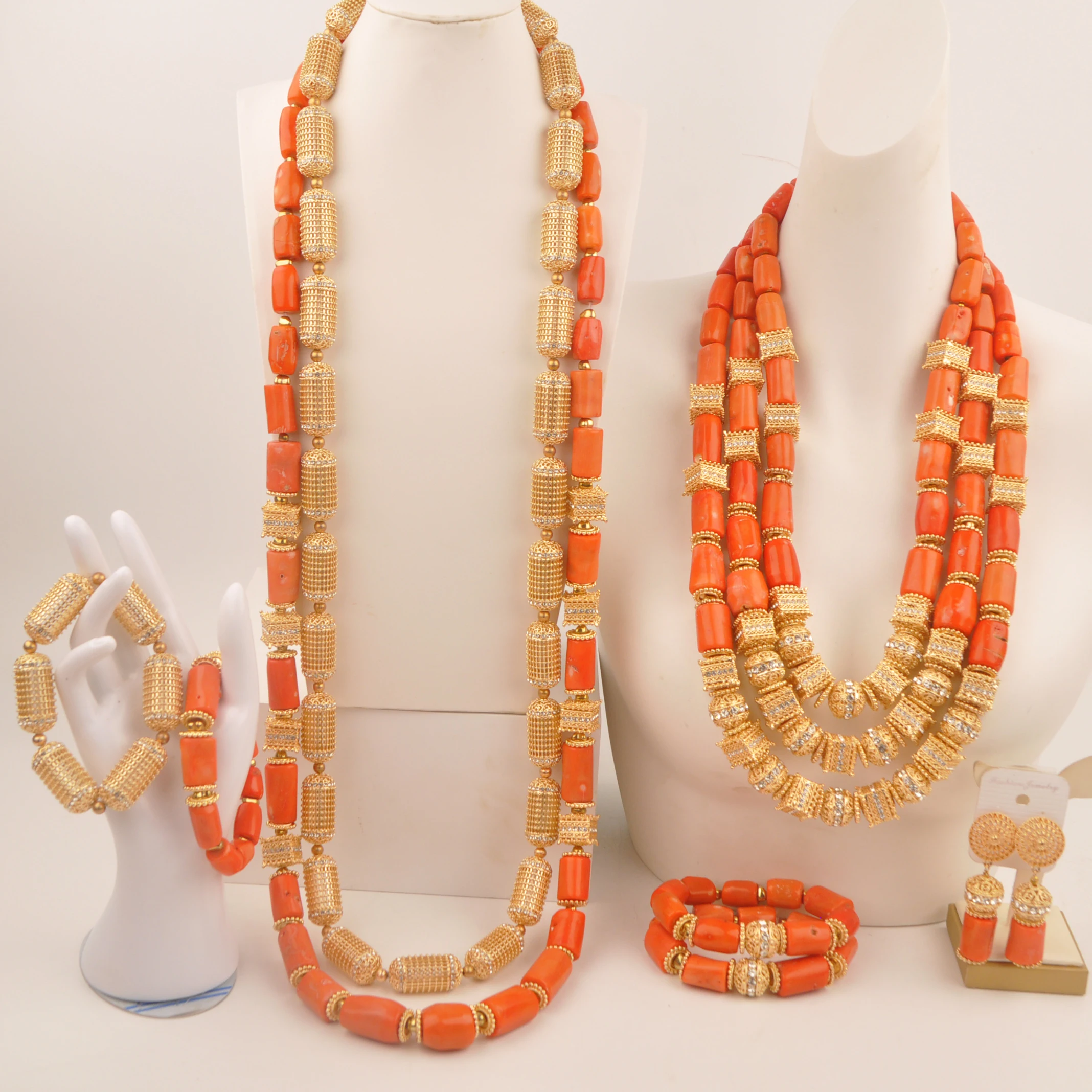 Necklace Natural coral Orange African wedding Nigeria Fashion jewelry collection
Necklace Natural coral Orange African wedding Nigeria Fashion jewelry collection