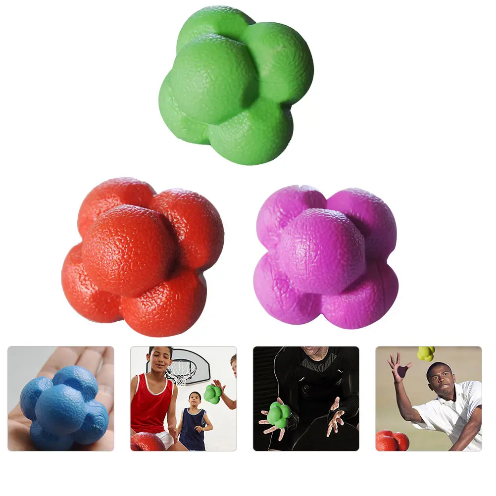 3 Pcs Reaction Ball Hexagonal Training Balls High Elasticity Fitness Agility Drill Exercise Sports
3 Pcs Reaction Ball Hexagonal Training Balls High Elasticity Fitness Agility Drill Exercise Sports
