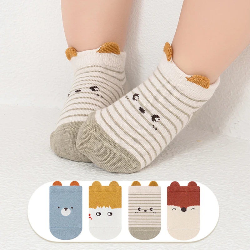 Нескользящие детские носки-тапочки с милыми животными, детские носки-лодочки с героями мультфильмов, первые ходунки для новорожденных, От 0 до 3 лет, детская хлопковая обувь для мальчиков и девочек
Нескользящие детские носки-тапочки с милыми животными, детские носки-лодочки с героями мультфильмов, первые ходунки для новорожденных, От 0 до 3 лет, детская хлопковая обувь для мальчиков и девочек