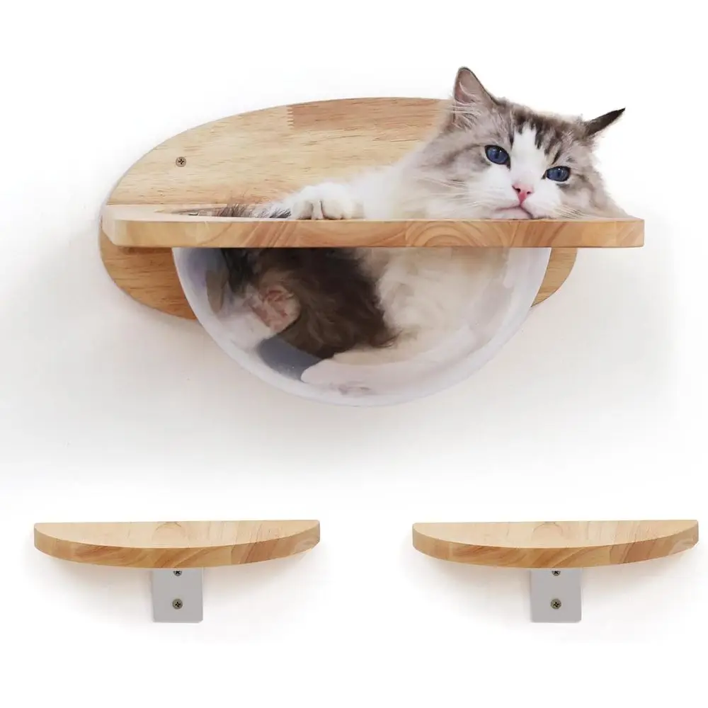 Cat Wall urniture Set, Transparent sule Kitten Walls Shelves with 2 PCS Pedals - Premium Kitty Bed or Sleng, Playing, Clim, and
Cat Wall urniture Set, Transparent sule Kitten Walls Shelves with 2 PCS Pedals - Premium Kitty Bed or Sleng, Playing, Clim, and