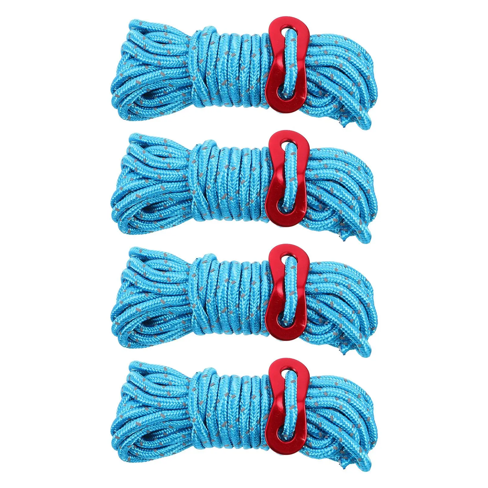 4 Pcs Camping Tent Rope Set Heavy Duty Reflective Cord Outdoor Canopy Tie Downs Night Visibility Tent Accessories
4 Pcs Camping Tent Rope Set Heavy Duty Reflective Cord Outdoor Canopy Tie Downs Night Visibility Tent Accessories