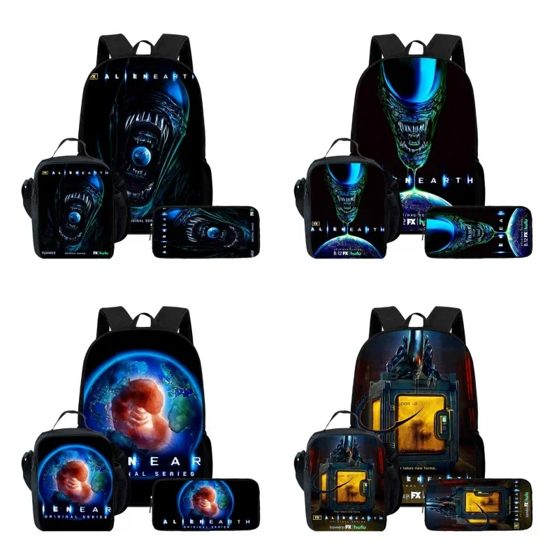 Cartoon Alien:Earth Child School Backpack With Lunch Bags Pencil Bags For Age 4-9,Light Weight Child School Bags For Boys Girl
Cartoon Alien:Earth Child School Backpack With Lunch Bags Pencil Bags For Age 4-9,Light Weight Child School Bags For Boys Girl