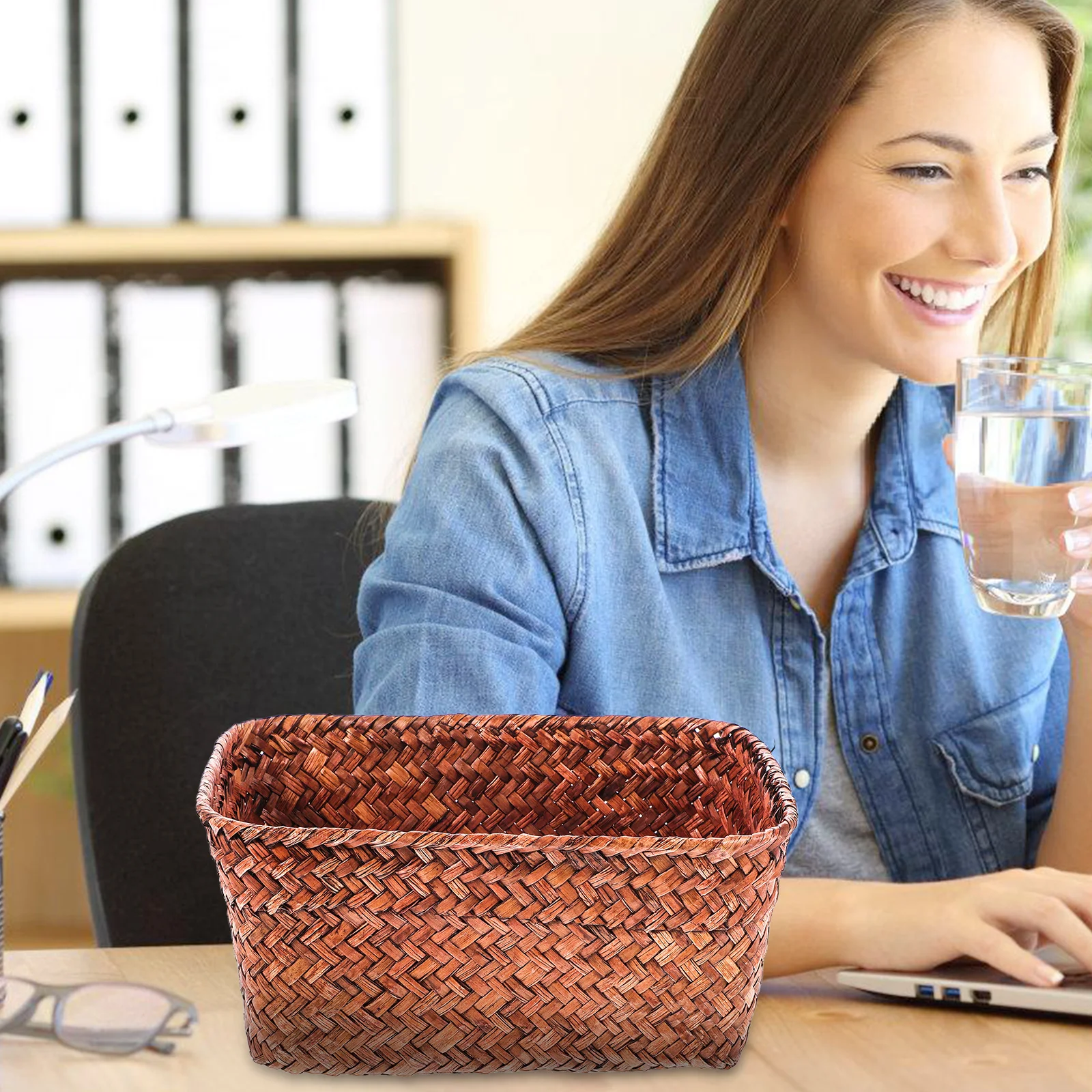 Seagrass Weave Storage Bin Kitchen Sundries ganizer Home Use Desktop Tidy Storage Container Practical R
Seagrass Weave Storage Bin Kitchen Sundries ganizer Home Use Desktop Tidy Storage Container Practical R