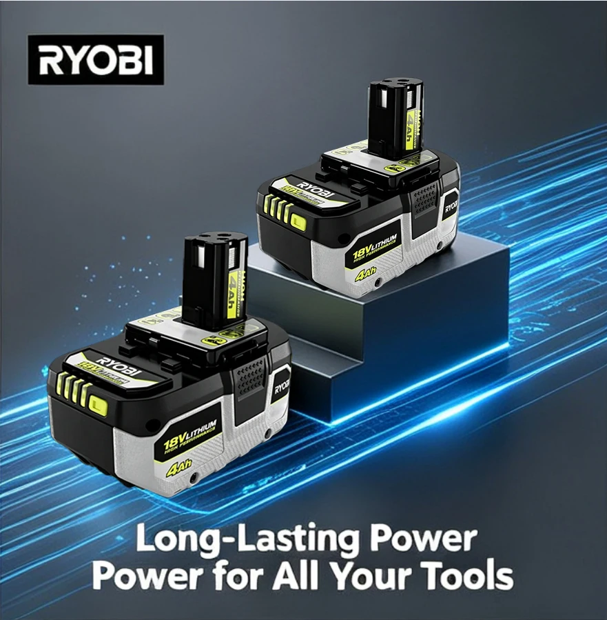 For Pros & DIYers: RYOBI 18V 4.0/6.0/8.0Ah Battery – Ideal for Cabinetry, Roofing, Plumbing, Gardening, Metalworking
For Pros & DIYers: RYOBI 18V 4.0/6.0/8.0Ah Battery – Ideal for Cabinetry, Roofing, Plumbing, Gardening, Metalworking