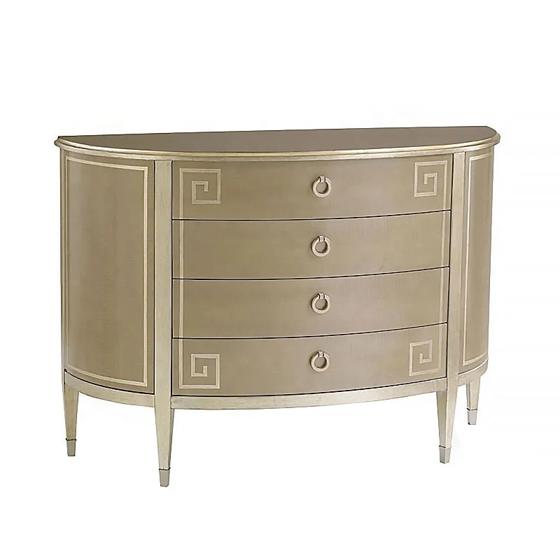 Luxury modern European 4-drawer dresser stainless steel oval wooden wardrobe, bedroom living room furniture
Luxury modern European 4-drawer dresser stainless steel oval wooden wardrobe, bedroom living room furniture