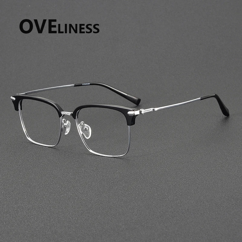 Vintage Pure Titanium Eyeglasses Frame Men square Ultra Light Glasses Frame Women Retro Luxury Brand Designer Eyewear
Vintage Pure Titanium Eyeglasses Frame Men square Ultra Light Glasses Frame Women Retro Luxury Brand Designer Eyewear