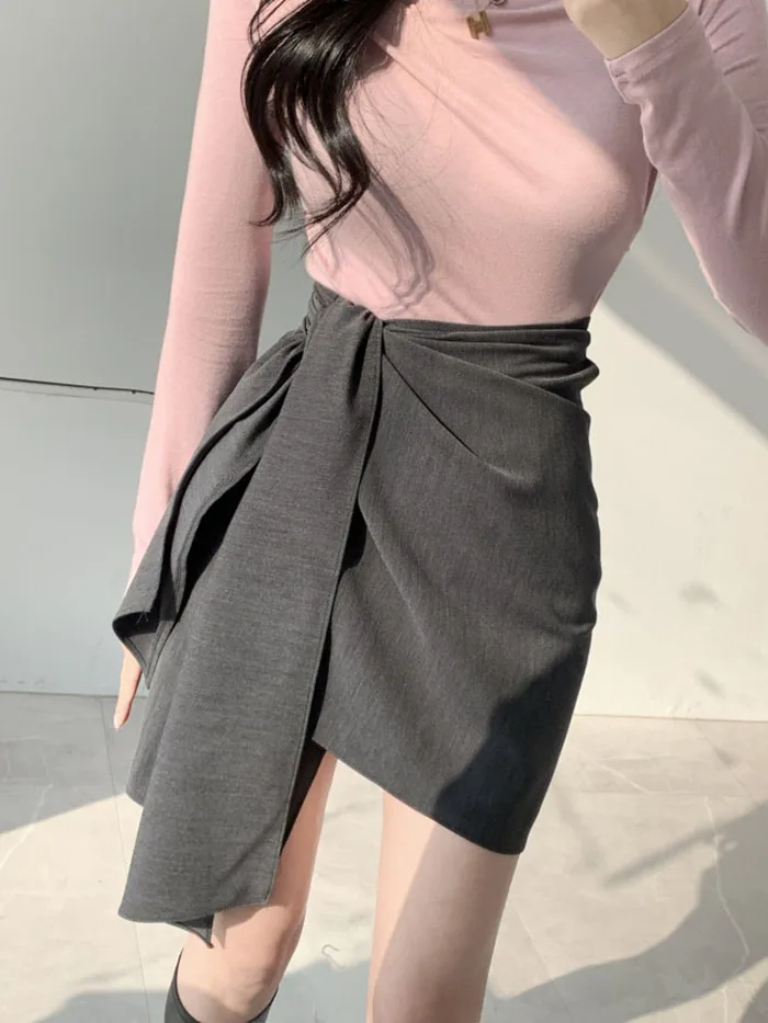 ay One-Piece Bowknot ter Ne Dr Women's Summer Slimming Color High Waist Asymmetrical Skirt Adjustable
ay One-Piece Bowknot ter Ne Dr Women's Summer Slimming Color High Waist Asymmetrical Skirt Adjustable