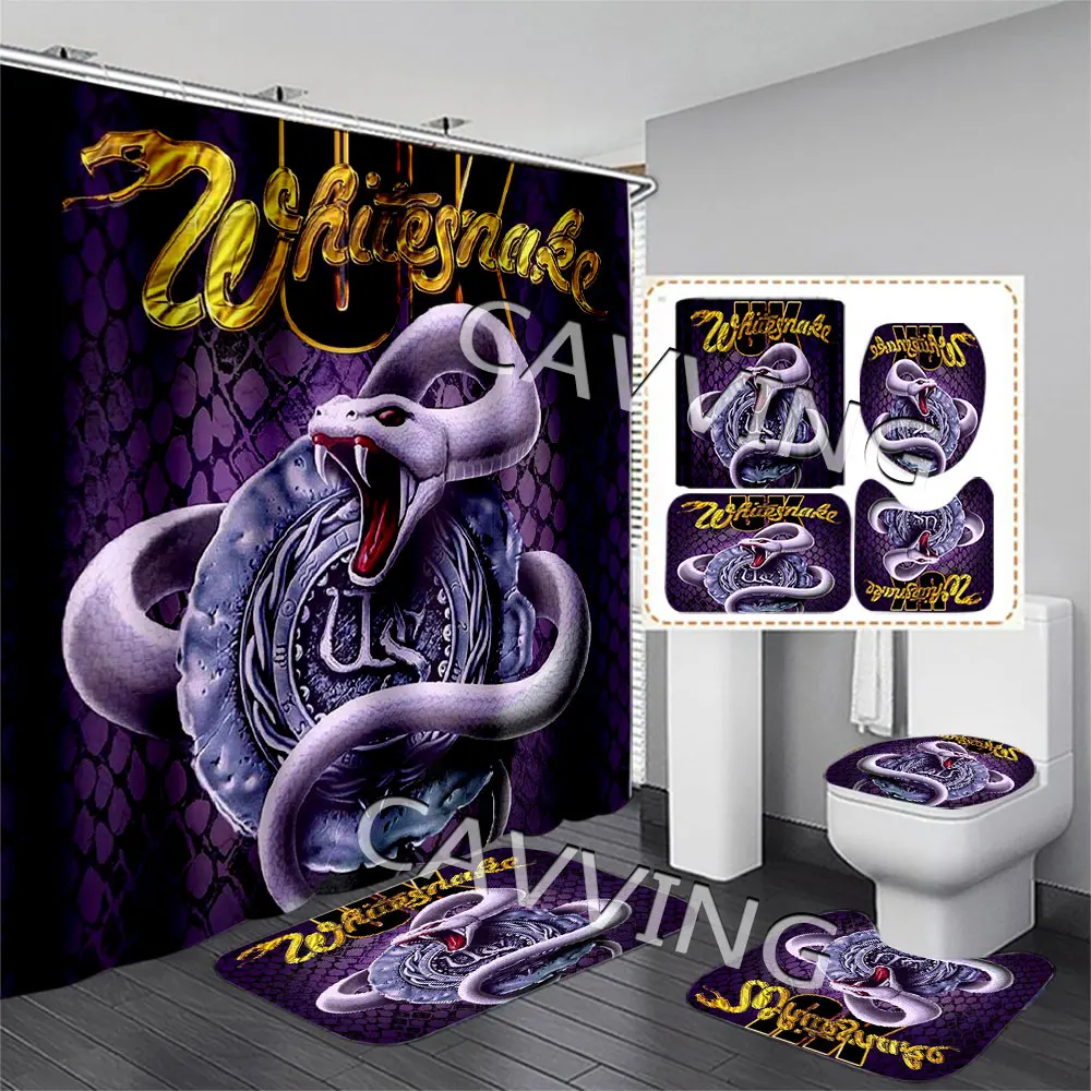 Занавески для душа Whitesnake Rock с 3D принтом, водонепроницаемые занавески для ванной, комплект Противоскользящих ковриков для ванной, коврики для туалета, F01
Занавески для душа Whitesnake Rock с 3D принтом, водонепроницаемые занавески для ванной, комплект Противоскользящих ковриков для ванной, коврики для туалета, F01